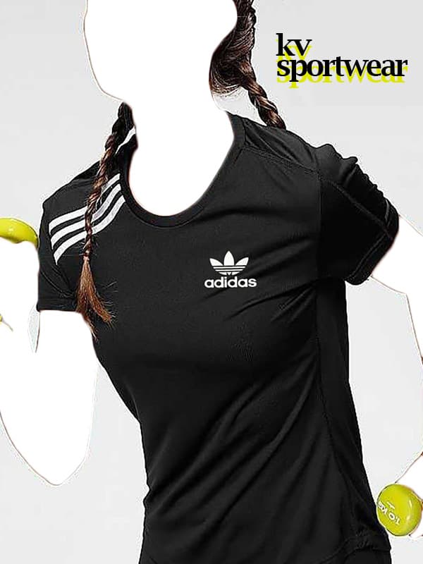 تیشرت سایز بزرگ ورزشی زنانه adidas کد 005