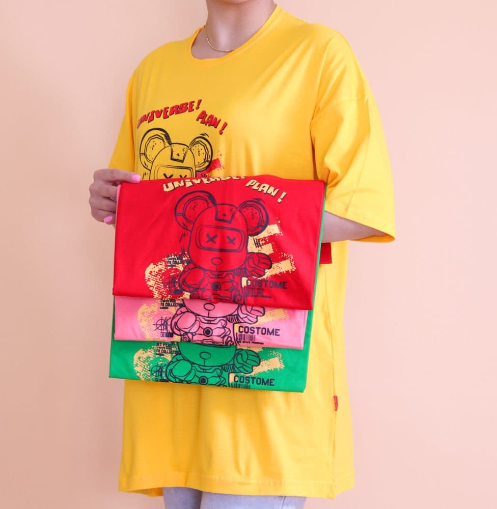 تیشرت لانگ universes کد 4009