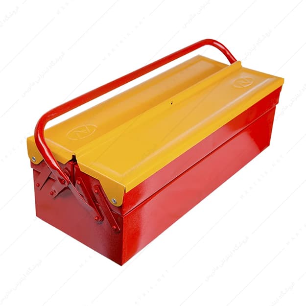 جعبه ابزار دو طبقه طول 50 سانتی متر کد 502 وفایی