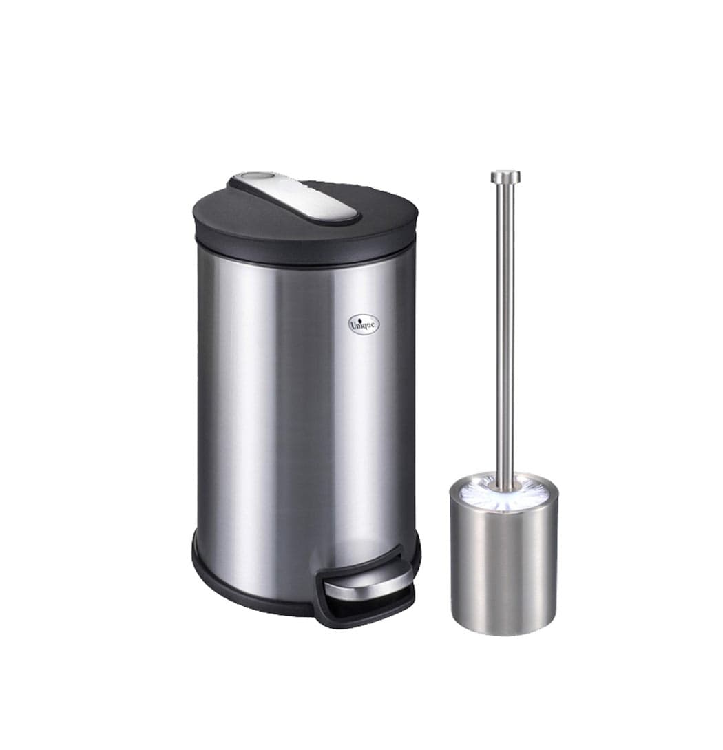 سطل زباله و برس یونیک 12 لیتری مدل UN_4320