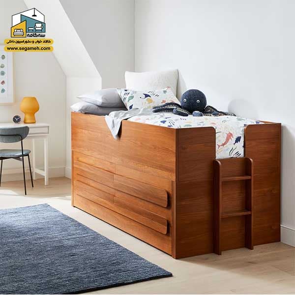 تخت خواب نوجوان مدل BTP12