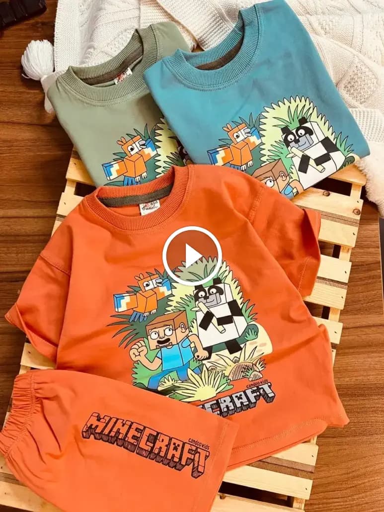 تیشرت شلوارک ماین کرفت