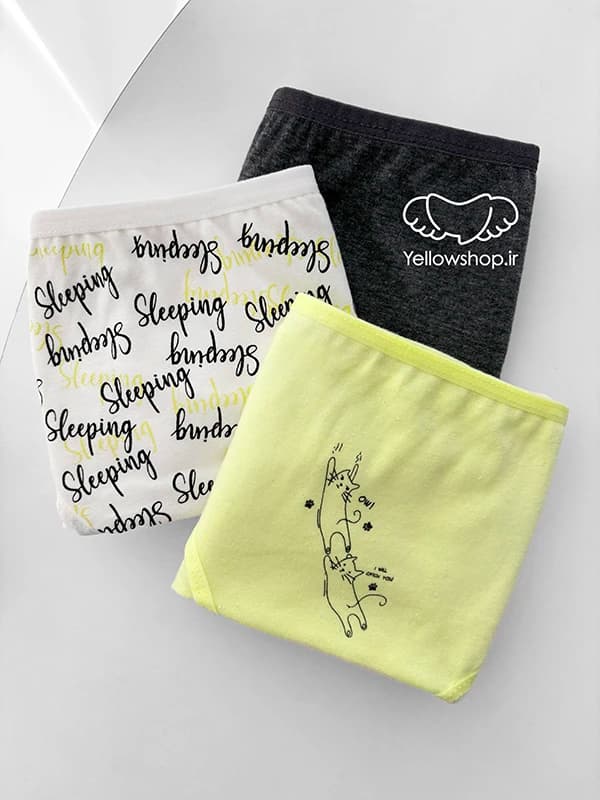 شورت نخی اسلیپ زنانه DOMINANT سه تایی کد 21182