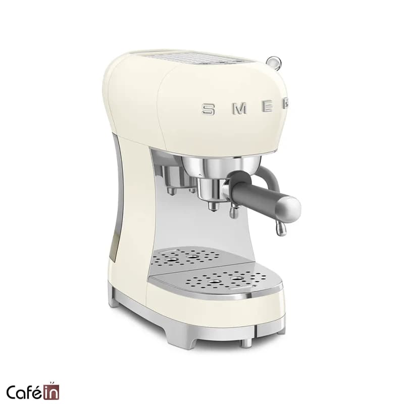اسپرسو ساز نیو کلاسیک اسمگ رنگ کرم مدل Smeg ECF02CREU