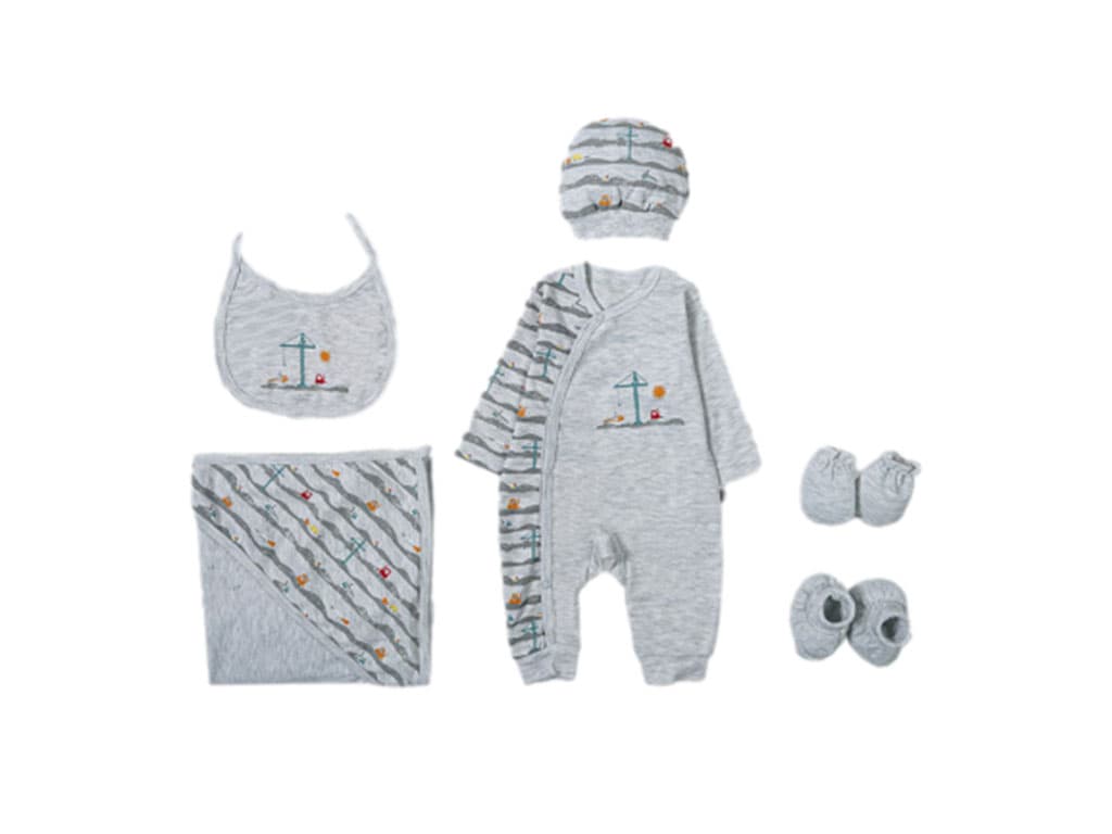 ست 7 تکه بیمارستانی نوزادی پسرانه پاپو papo