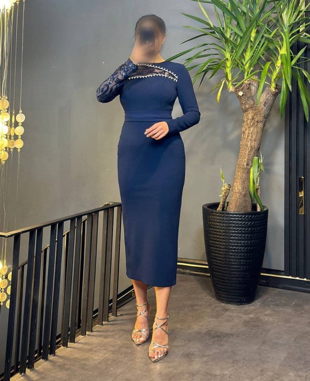 لباس مجلسی و شب میدی مدل مروارید۵