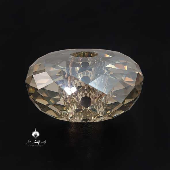 گوی کریستالی چرخی 70 وسط سوراخ برنزی