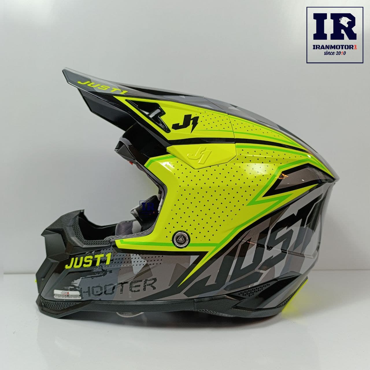 کلاه کاسکت کراسی جاست وان just1 مشکی نارنجی j40