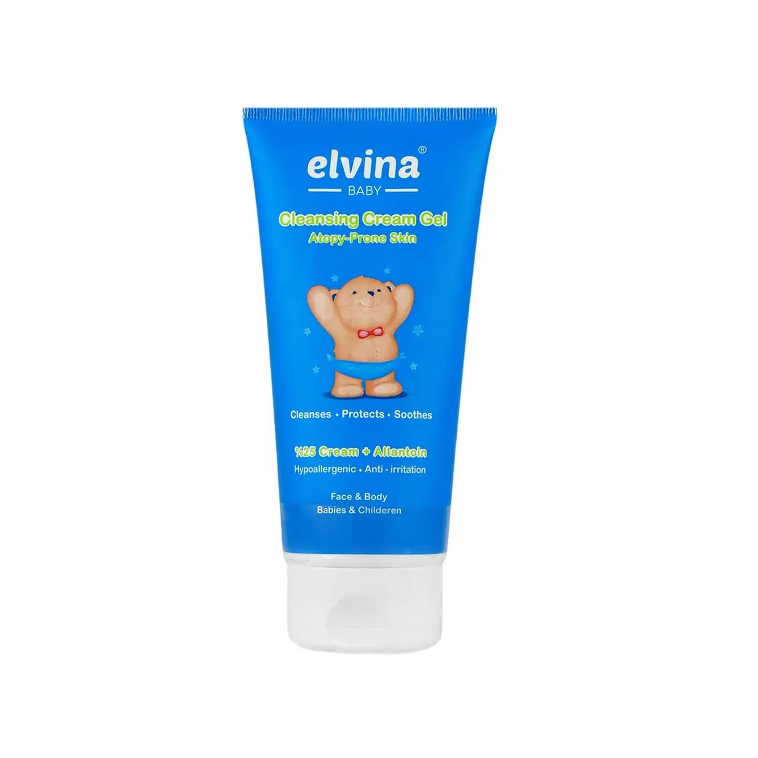 کرم ژل شستشوی آتوپیک الوینا مناسب پوست های خشک حجم 200 میلی لیتر