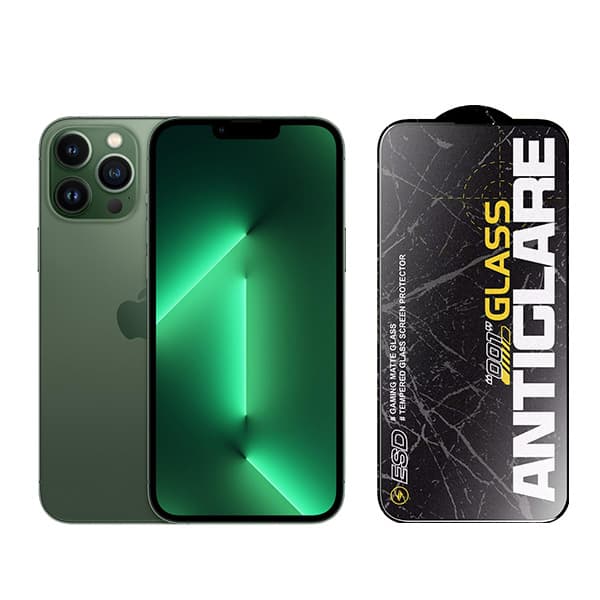 گلس مات آیفون 13 پرو مکس/14 پلاس مدل (Anti Glare 001)