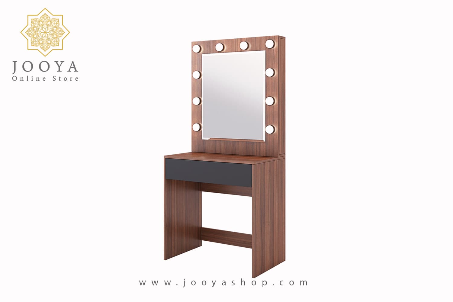 میز آرایش مدرن چراغ دار تک کشو دونار مدل TM 138