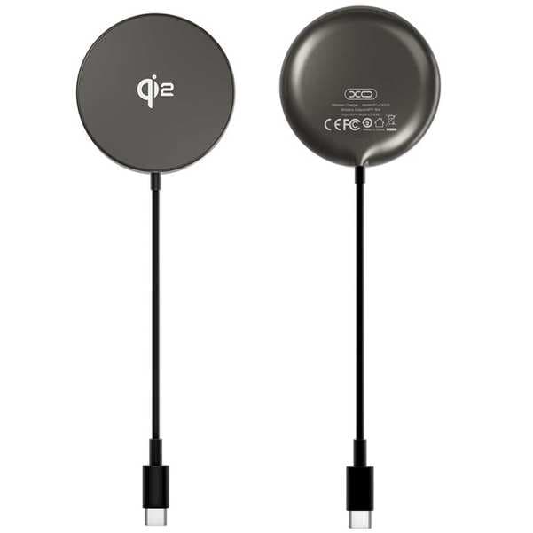 شارژر بی سیم آیفون 15 وات ایکس او با کابل تایپ سی 1.2 متری CX029