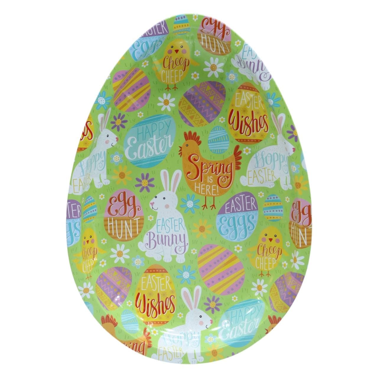 بشقاب فلزی طرح تخم مرغی کد ۱