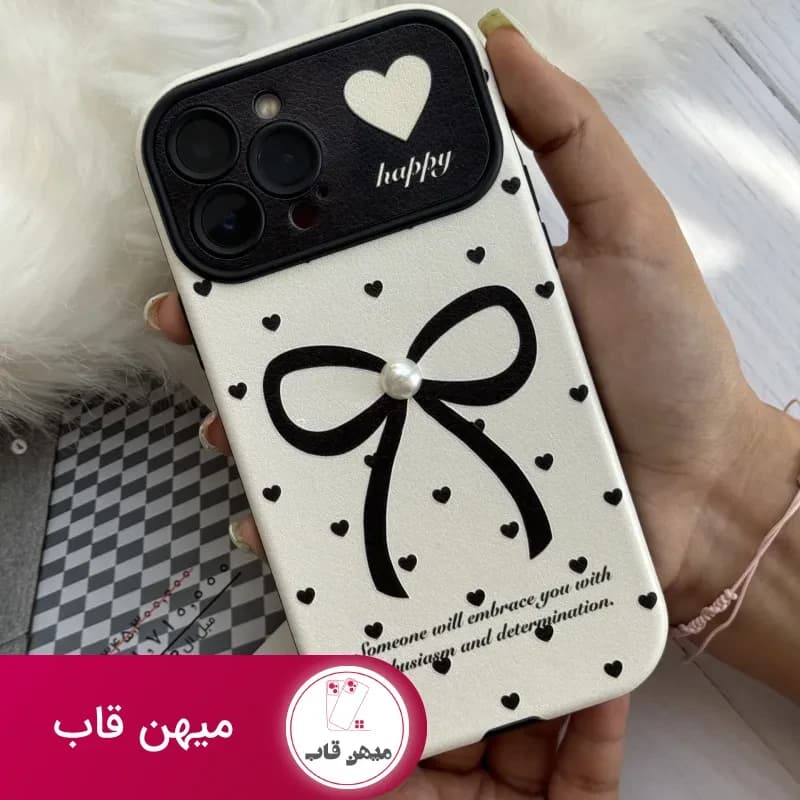 قاب موبایل آیفون میدنایت پاپیون قلبی - کد (۸۷۷۳۳)
