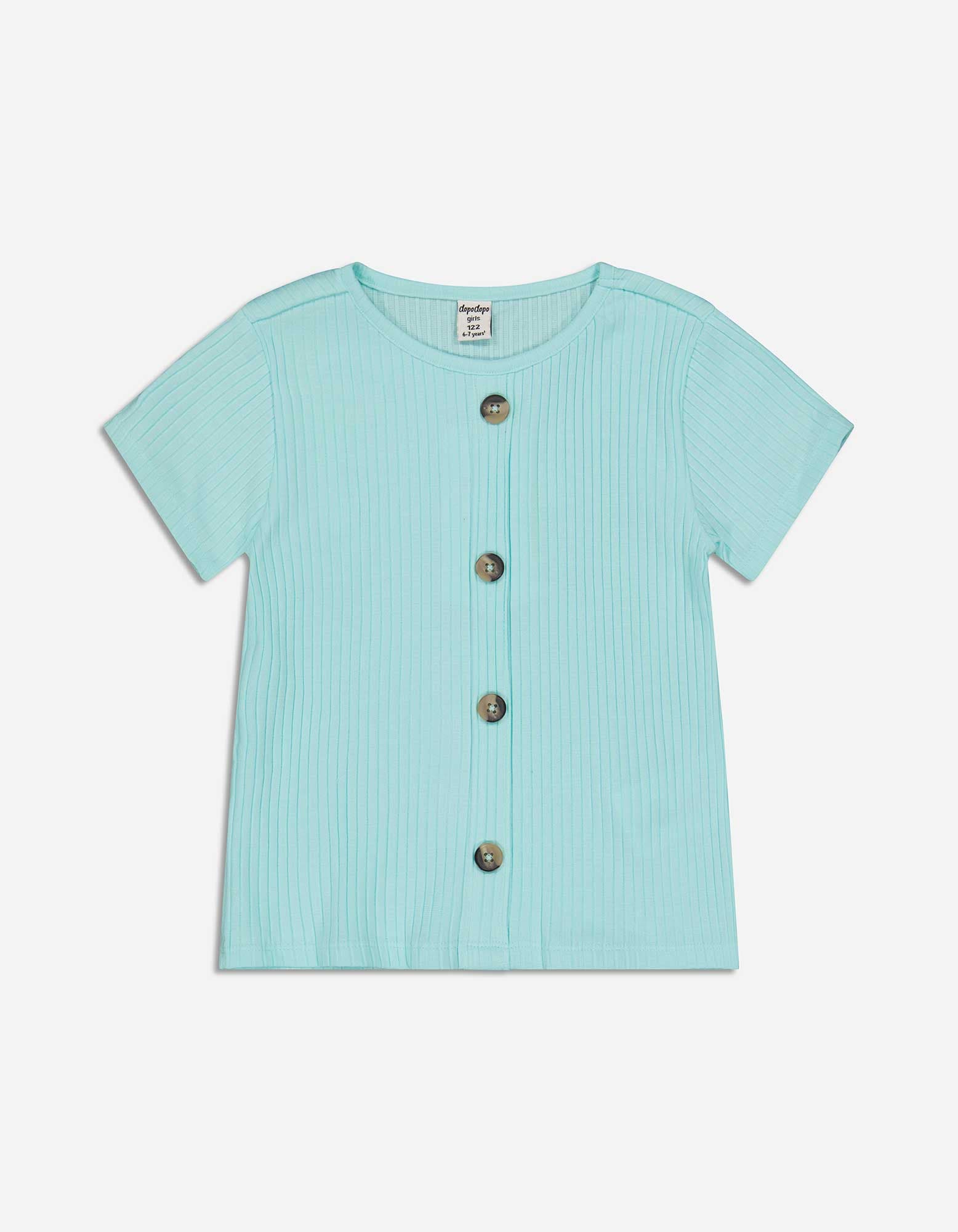 کراپ ریز بافت طرح دکمه دخترانه رنگ سبز برند page one young آلمان