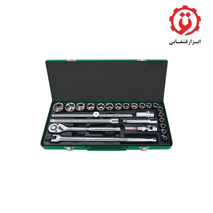 جعبه بکس 25 پارچه 1/2 (12 پر) اینچی تاپ تول مدل GCAD2514