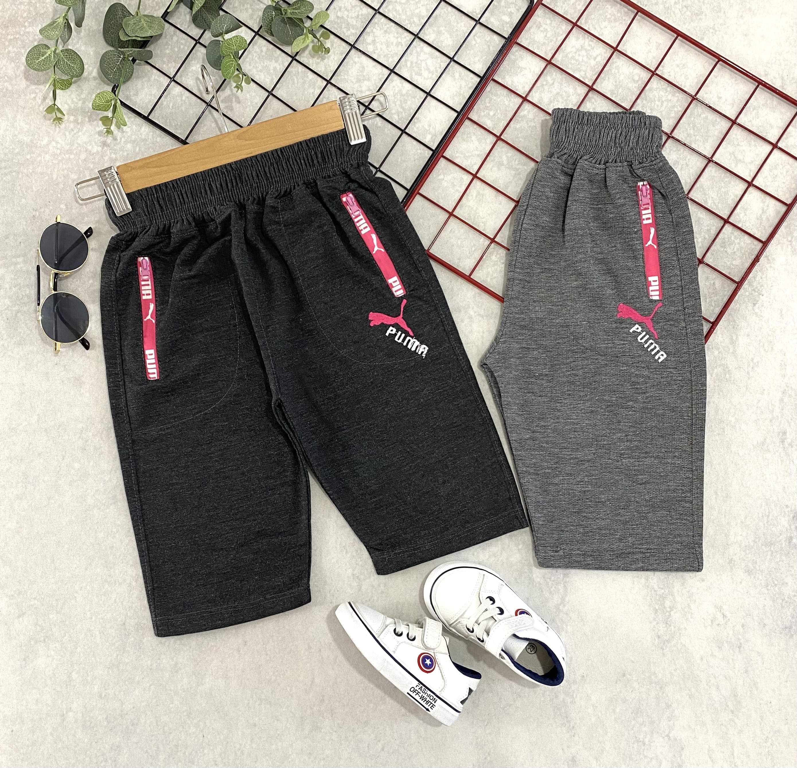 شلوارک راحتی پوما سرجیب صورتی