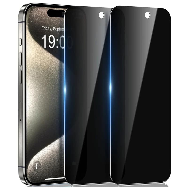محافظ صفحه نمایش پرایوسی برای گوشی IPHONE 15 Pro (پک دوتایی)