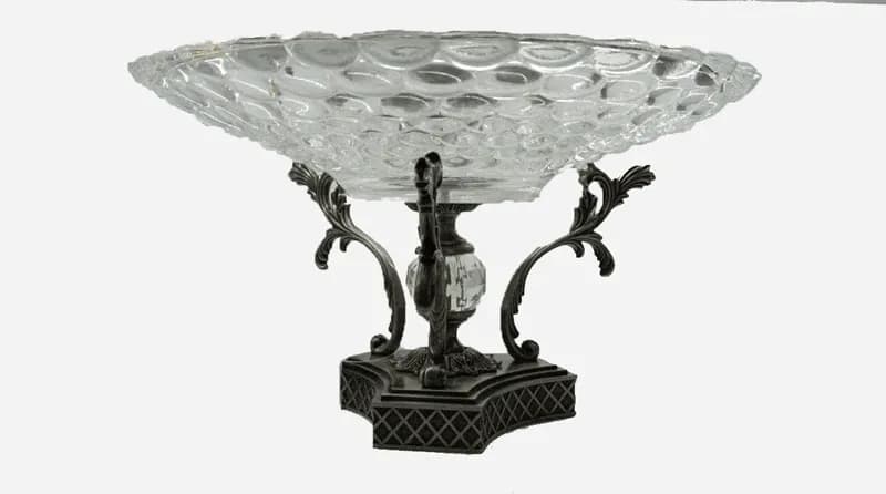 میوه خوری بزرگ بلور پایه پیوتر یونیک کد 1244