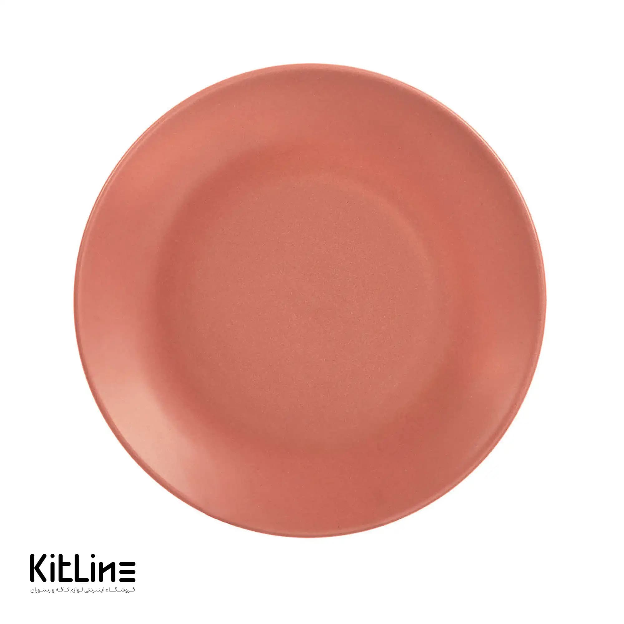 بشقاب تخت سرامیکی ۲۵ سانتیمتری قرمز دوریکا