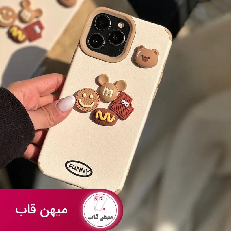 قاب FUNNY عروسک برجسته با بند طنابی - کد (۱۸۷۵۹)