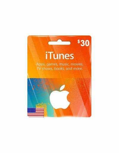 گیفت کارت اپل 30 دلاری 30 Apple iTunes Gift Card USA