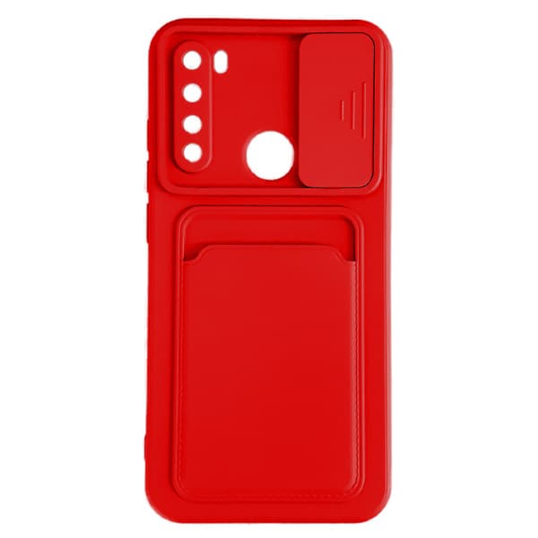 قاب سيليکون محافظ لنز کشويی جا کارتی شیائومی Redmi Note 8