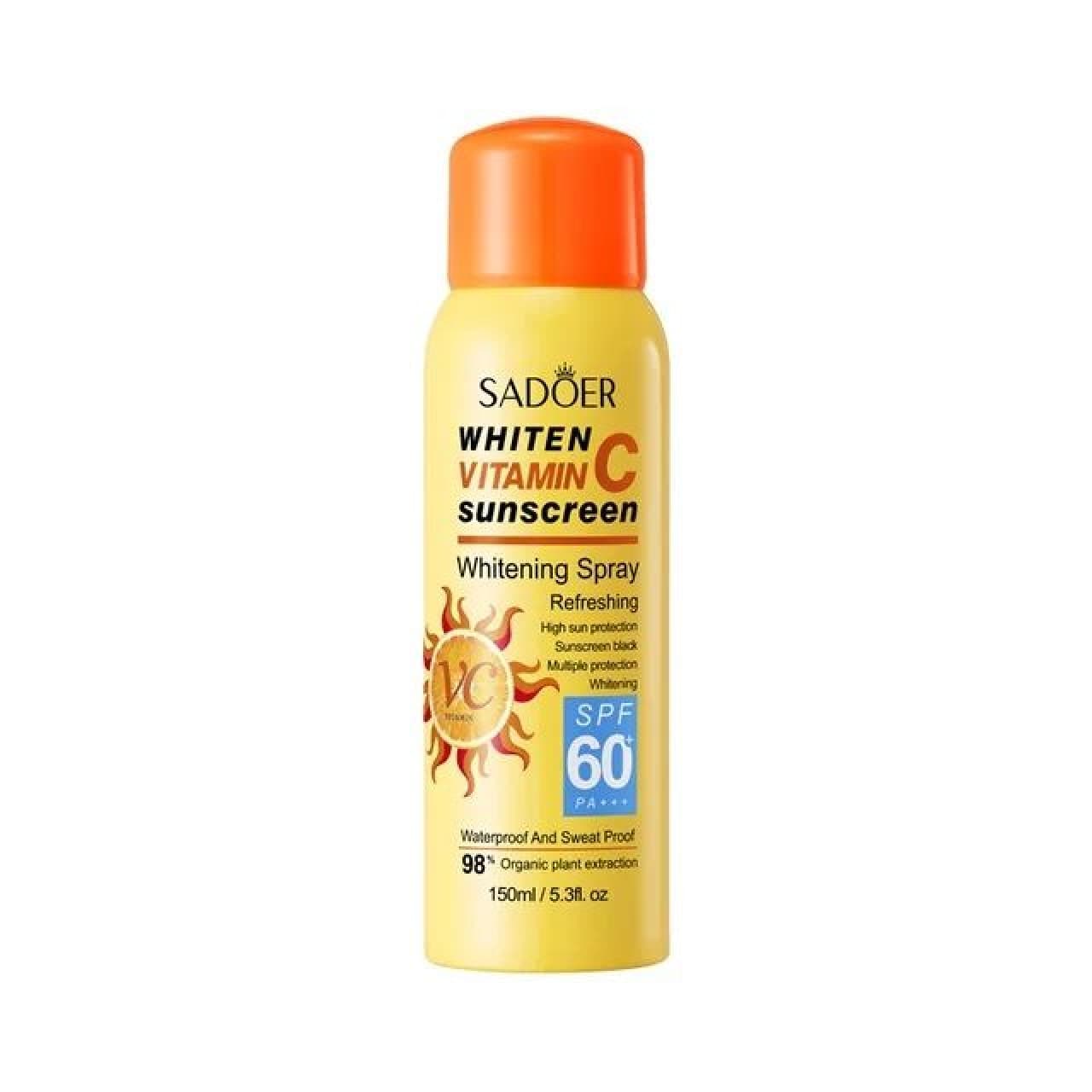 اسپری ضدآفتاب سادور SPF50 ویتامین C | محافظت و روشن کنندگی پوست