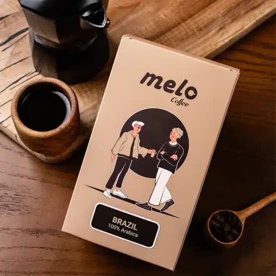 قهوه ملو مدل برزیل 100 درصد عربیکا (۲۵۰ گرمی)