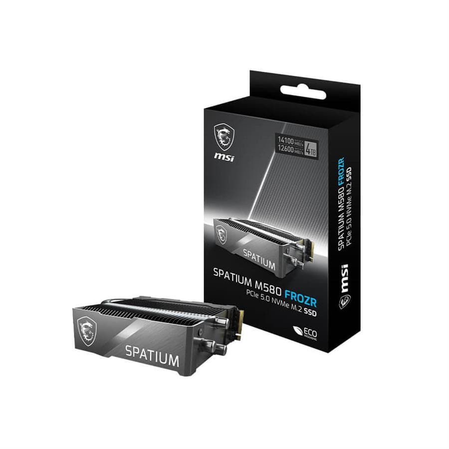 اس اس دی 4 ترابایت ام اس آی مدل MSI SPATIUM M580 PCIe 5.0 NVMe M.2 FROZR