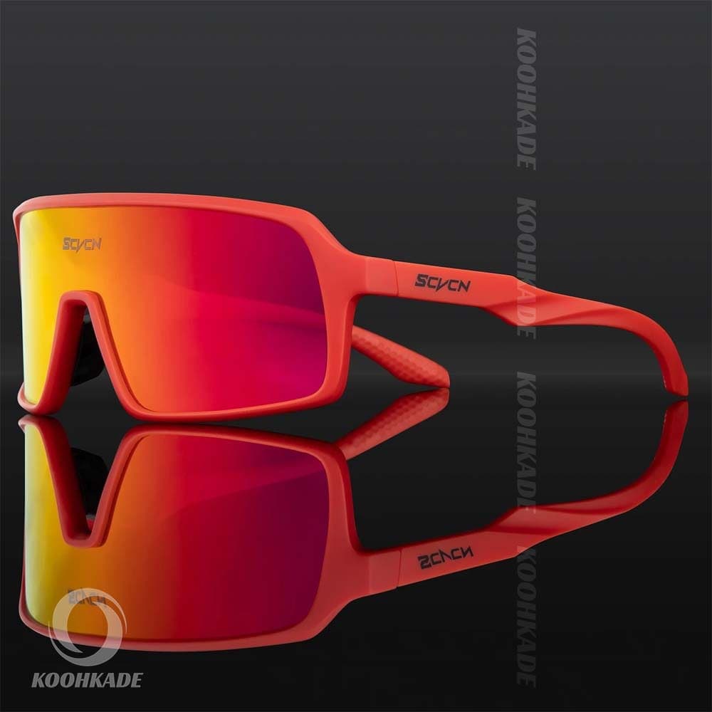 عینک KAPVOE SCVCN S60 08 فریم قرمز لنز بنفش