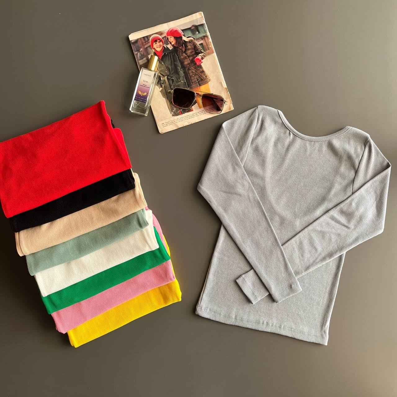 بلوز پشت هلالی ماه کبریتی پنبه کد 910