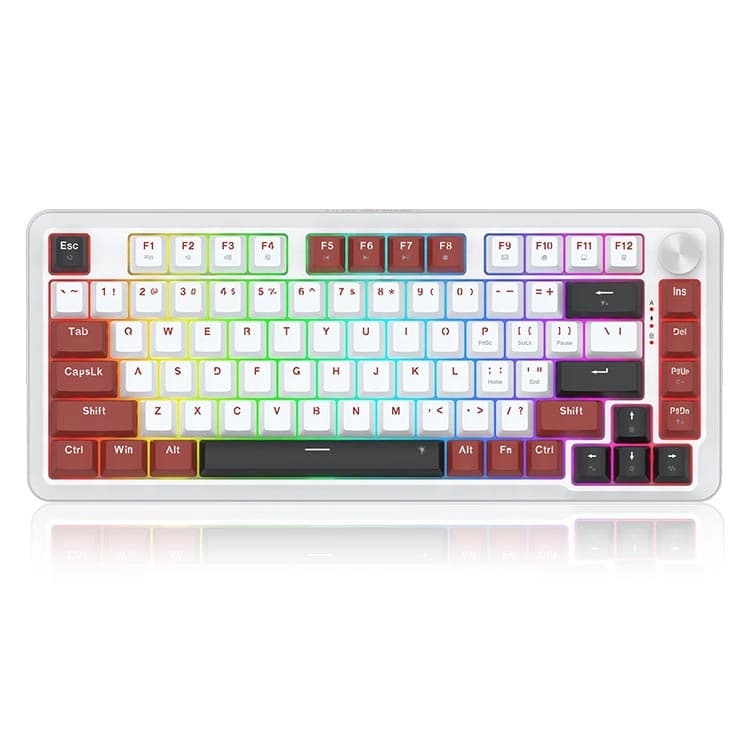 کیبورد Redragon K721 Stormhunter - White Red Black