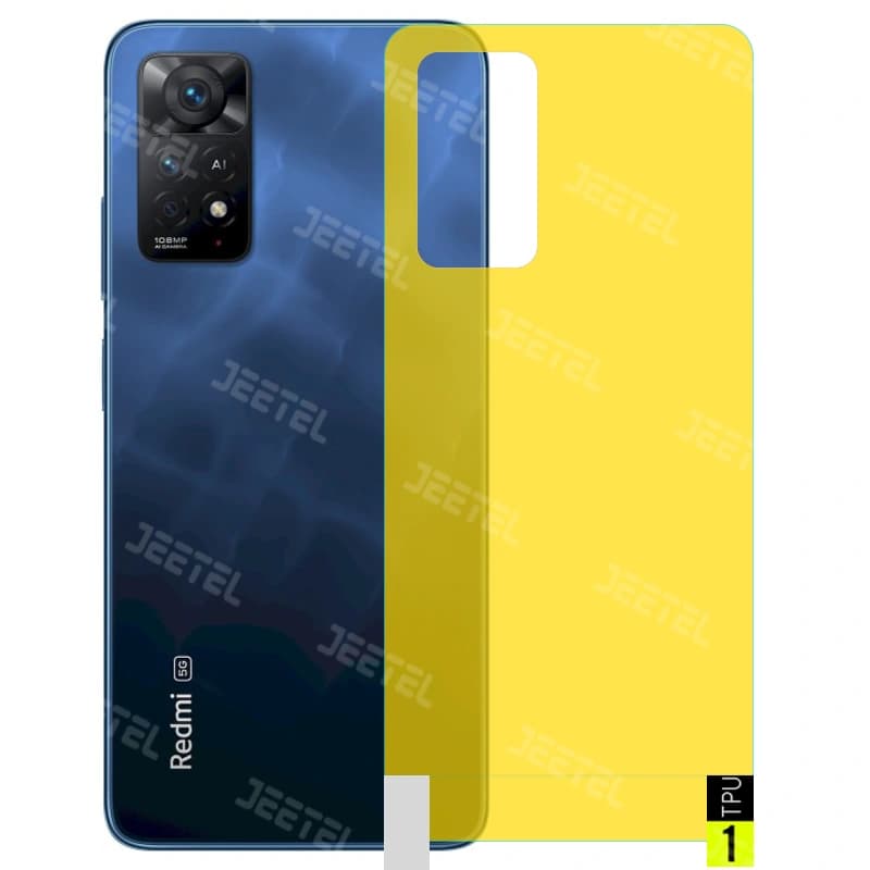 برچسب نانو پشت گوشی (Xiaomi Redmi Note (11 Pro 4G / 11 Pro 5G مدل فول کاور شفاف آنتی شوک