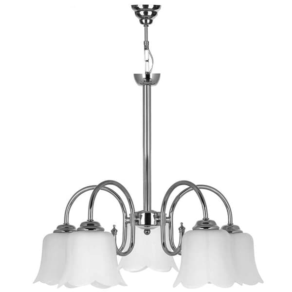 لوستر 5 شعله چشمه نور کد 809/5C کروم