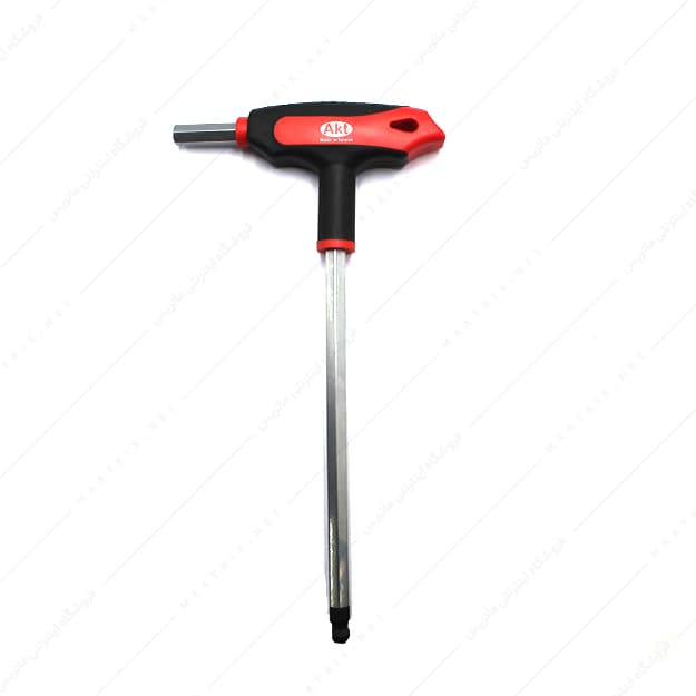 آچار آلن سایز 200×10 میلی متر دسته تی سرگرد دوطرفه برند AKRAFT