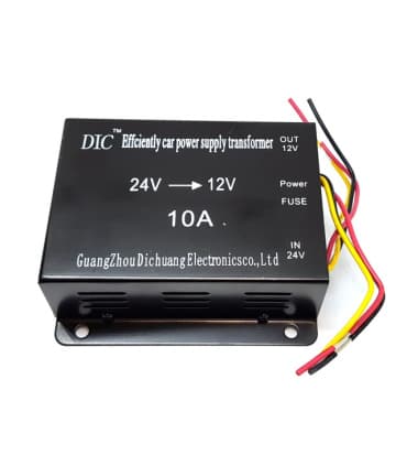 مبدل ولتاژ و کانورتر 24 ولت به 12 ولت 10 آمپر DC برند DIC