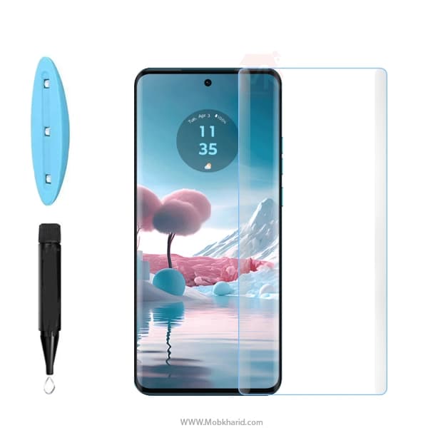 محافظ صفحه یو وی UV 3D Curved Glass | Motorola Edge 40 Neo