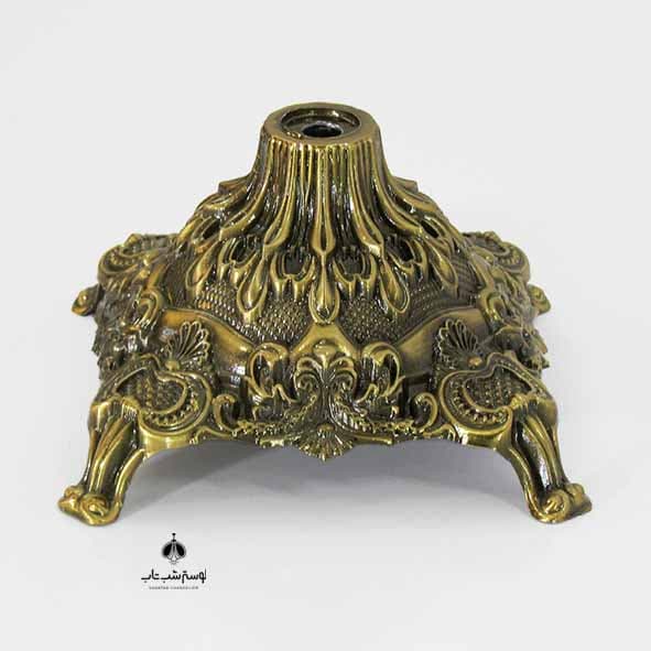 پایه 4 گوش ترمه کوچک با آبکاری آنتیک چینی