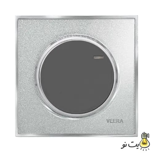 کلید و پریز ویرا مدل آلفا نوک مدادی اکلیلی (گلس)