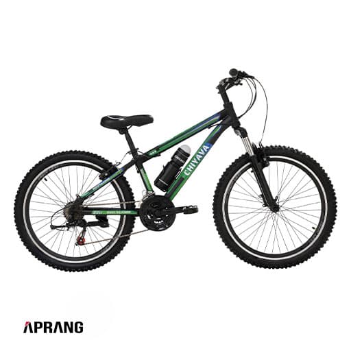 دوچرخه چیاوا مدل آکو دنده ای 21 سرعته با ترمز ویبریک و دوشاخ کمک دار سایز 24