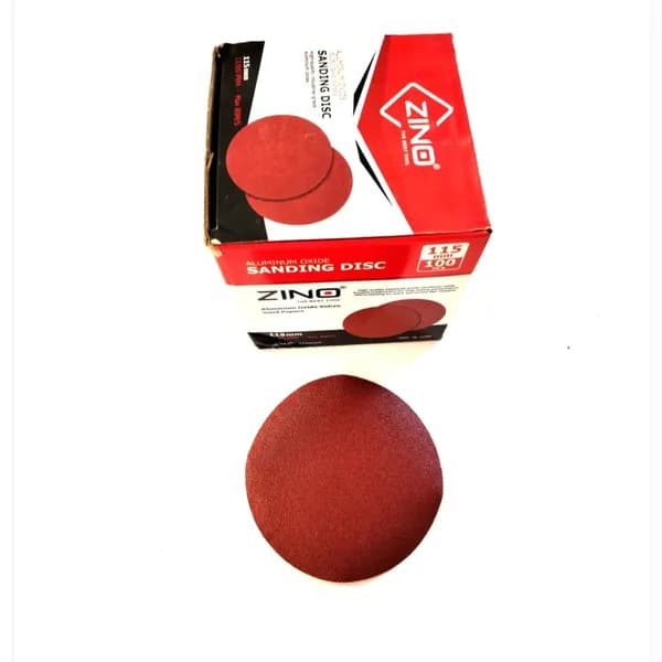 سنباده پشت کرکی درجه یک zinoسایز 115 میلی متر درجه زبری 60(خیلی زبری)