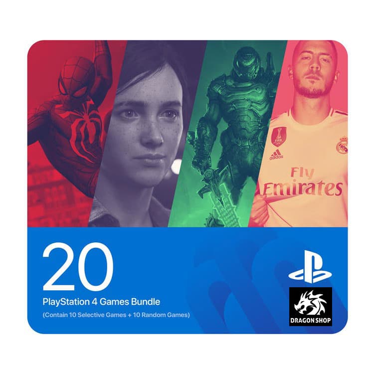 پک 20 بازی PS4 (10 بازی انتخابی+ 10 بازی رندوم)