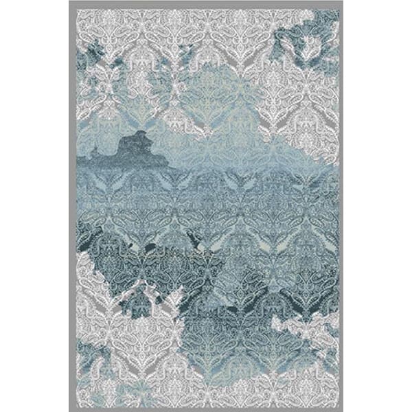 کاور فرش فیروزه ای طرح مدرن نگین ترمه مدل 103