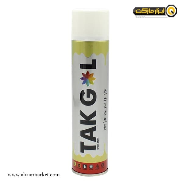 اسپری رنگ سفید تک گل 300 میلی لیتر مدل HP15