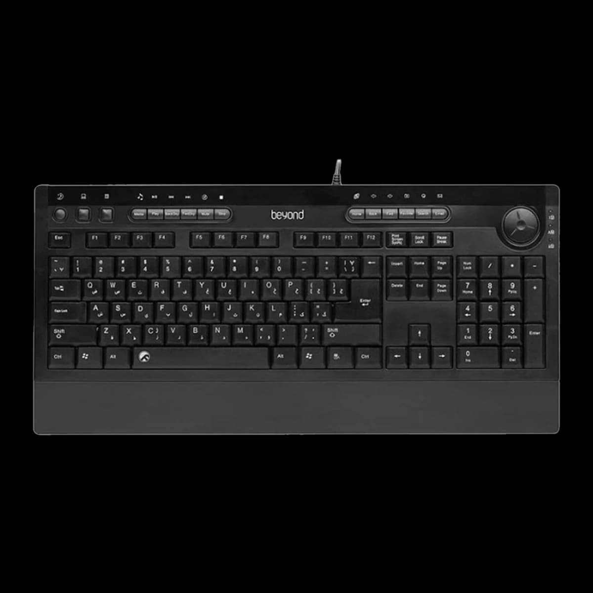 کیبورد باسیم بیاند مدل BK-8700 With 2 Hub