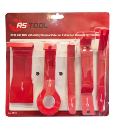 ست 5 عددی خارکش پلاستیکی رودری،تریم،داشبورد و پنل درآر خودرویی آاس تول AS TOOL مدل AS-1013