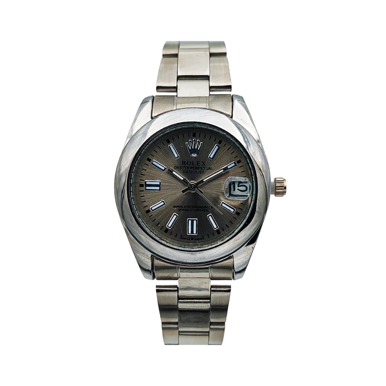 سساعت زنانه رولکس پرپچوال قهوه ای تیره مدل 2800