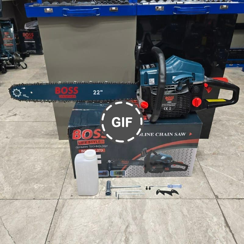 اره زنجیری بنزینی ۵۵ سانت باس مدل CHn55