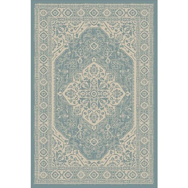 کاور فرش فیروزه ای طرح سنتی نگین ترمه مدل 102